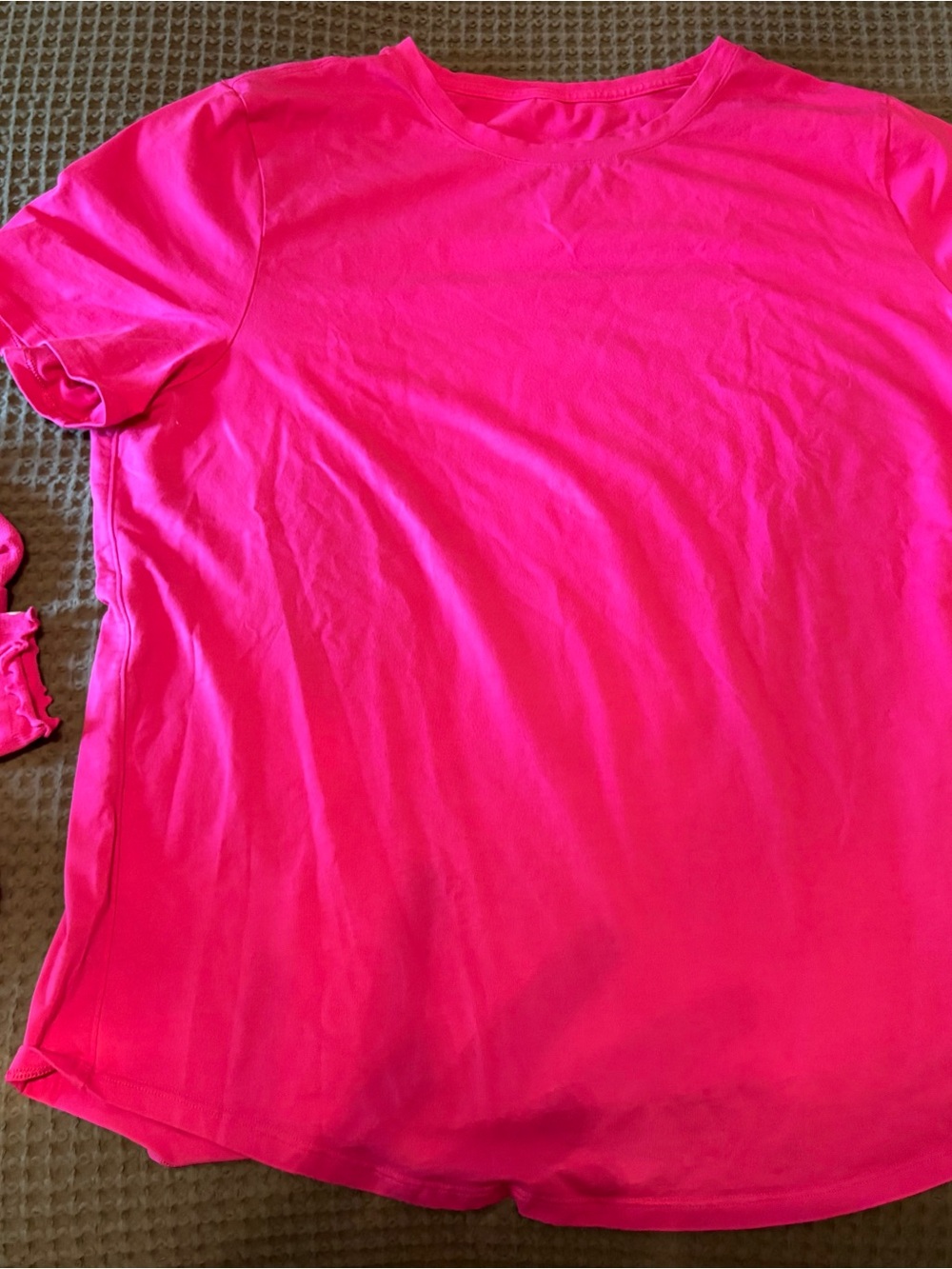 Love crew - lululemon athletica Pink Flare Short Sleeve Crew Tee